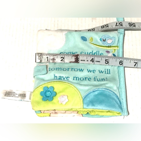 Douglas Baby Elephant/Bunny Sweet Animals Soft Crinkle Lovey Sensory Books Set-2 - Picture 10 of 11